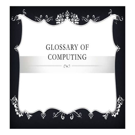 Glossary of computing