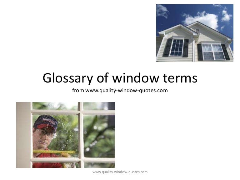 What Are Window Terms? | Window & Door Glossary – SYYVOE