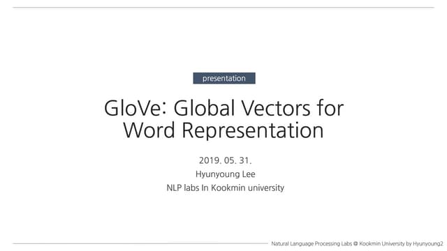 Glove global vectors for word representation