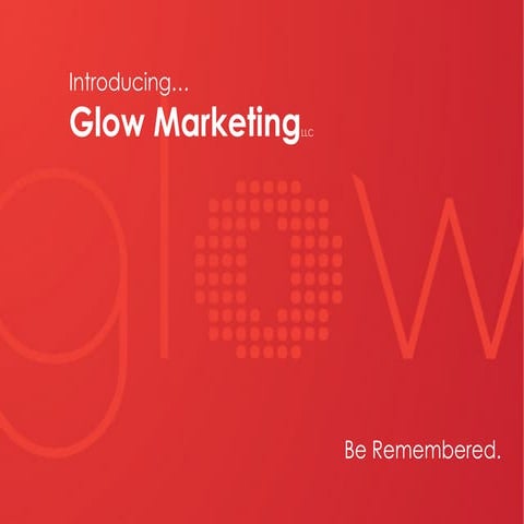 Introducing Glow Marketing's Creative Services Deck