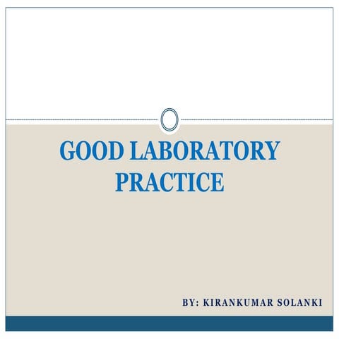 Good laboratory practice
