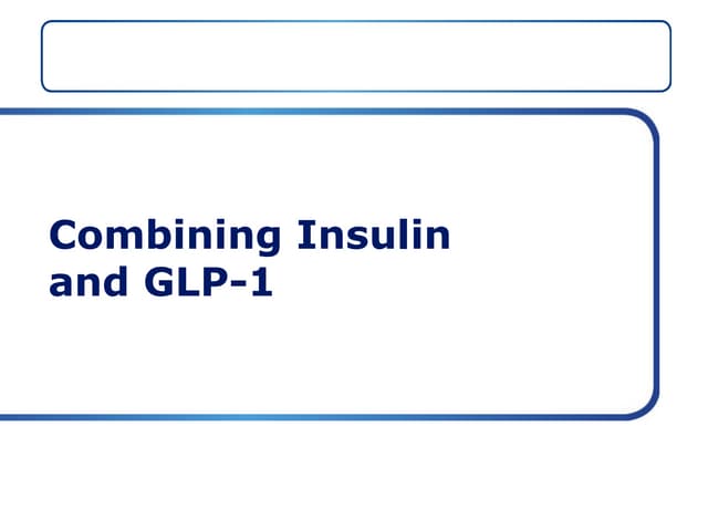 A closer look at Glp-1 And Insulin Resistance Treatment