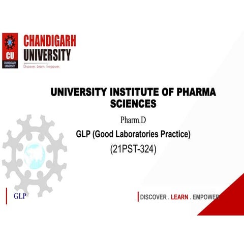 GLP (Good Laboratories Practice) 