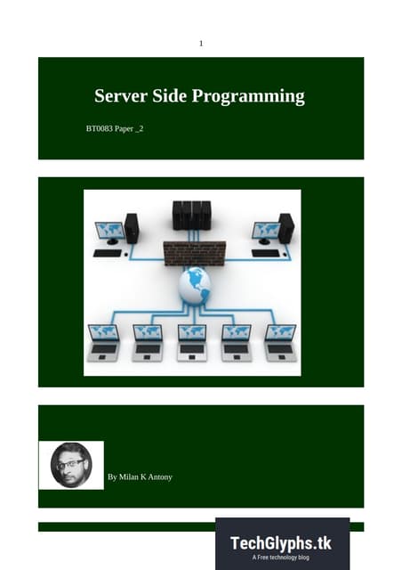 Bt0083 server side programing  2