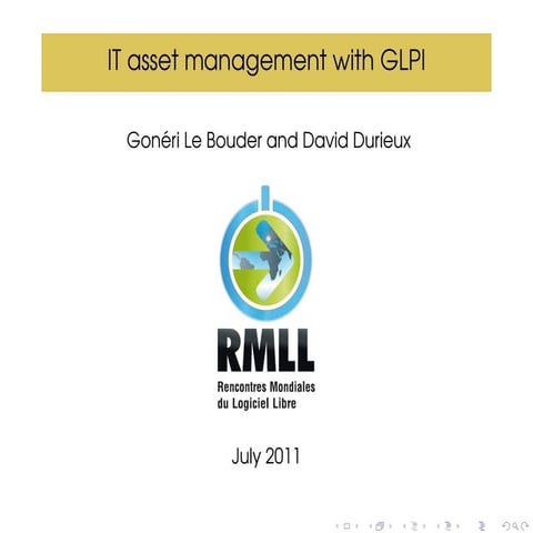 GLPI RMLL-2011