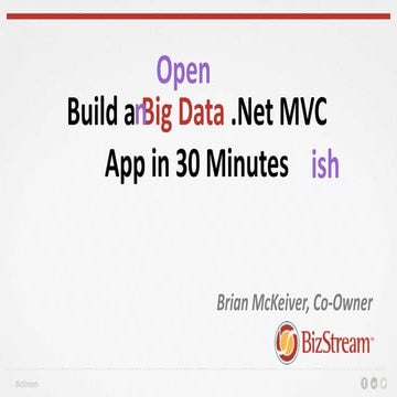 GLSEC 2017 Build an Open Data .Net MVC site in 30 mins