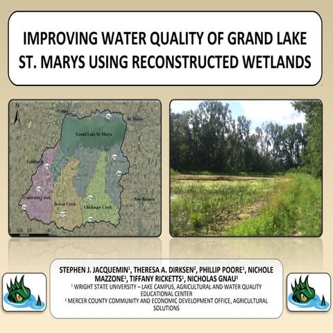 Grand Lake St. Marys Constructed Wetlands LIA Presentation Dec. 2017