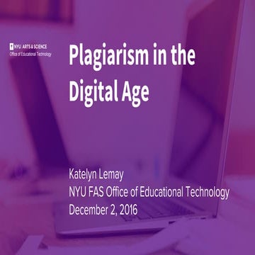 Plagiarism in the digital age | PDF