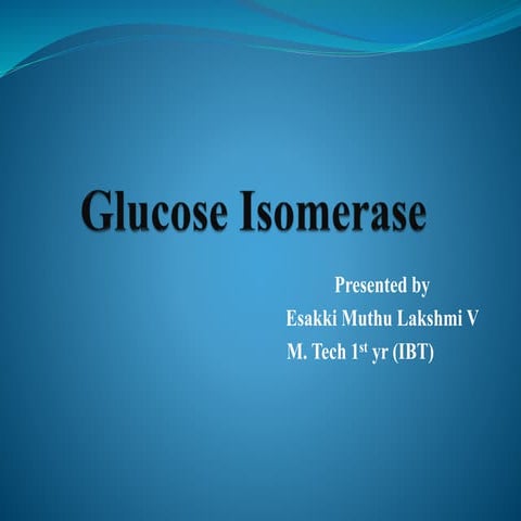 Glucose isomerase