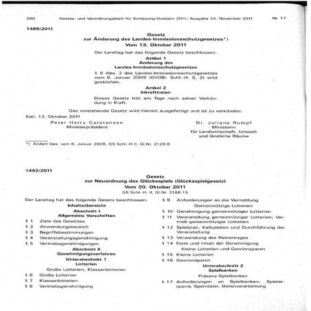 Schleswig-Holstein_Gambling Act_German version_oct 2011_Gluecksspielgesetz S-...
