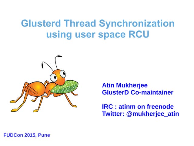 Thread synchronization in GlusterD using URCU