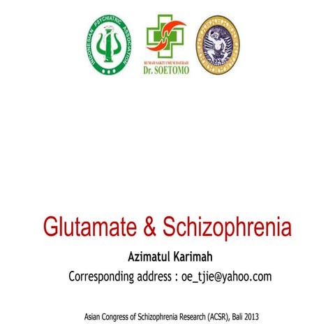 Glutamate & schizophrenia