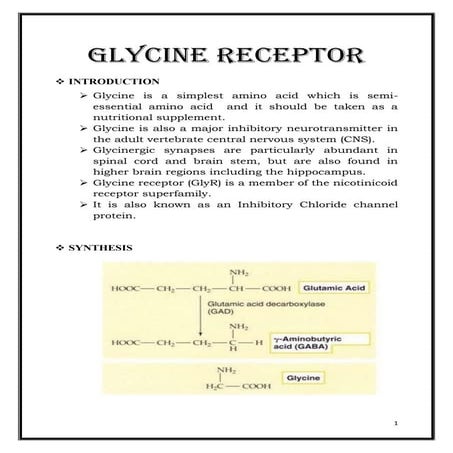 Glycine receptor | PDF