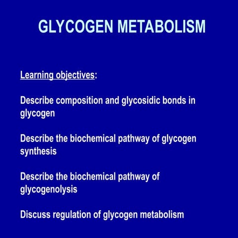 GLYCOGEN biochemistry first year mbbs .ppt