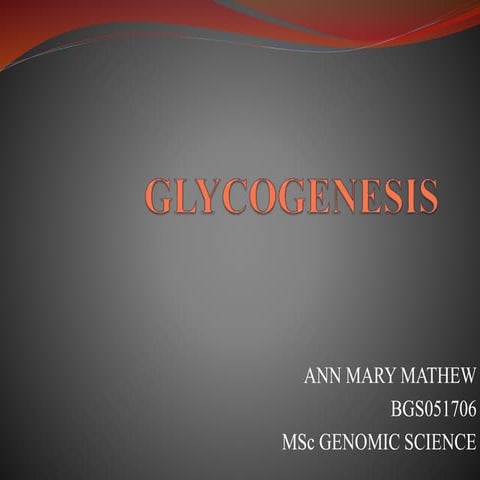 Glycogenesis