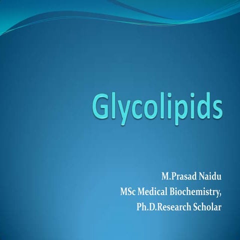 Glycolipids
