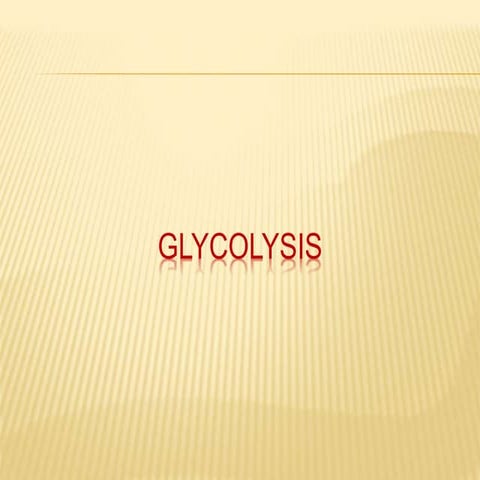 Glycolysis