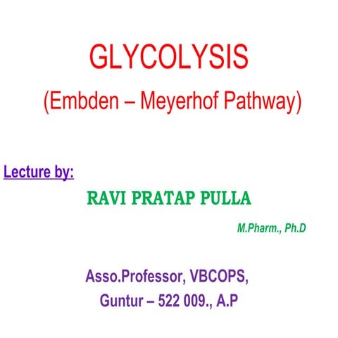 Glycolysis ppt