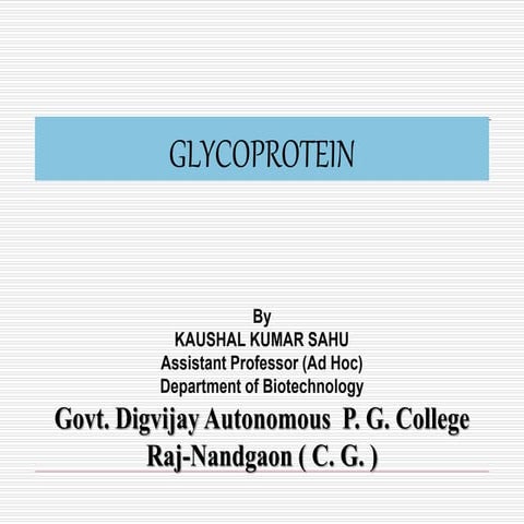 Glycoprotein by KK Sahu sir