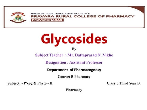 Glycosides | PPT