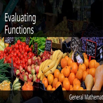 General Mathematics - Evaluating Functions.pptx