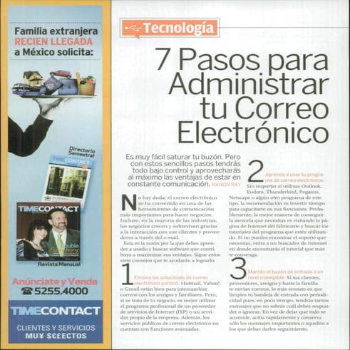 Conversia – Problemas de seguridad en tu correo electrónico | PDF