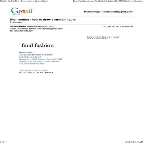Gmail   final fashion - how to draw a fashion figure