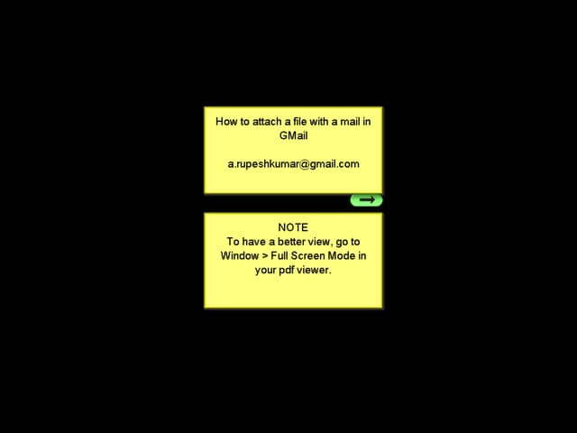 How to attach a file with a mail in GMail