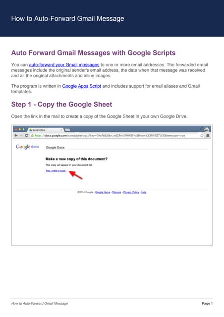 Gmail Auto-Forward with Google Scripts