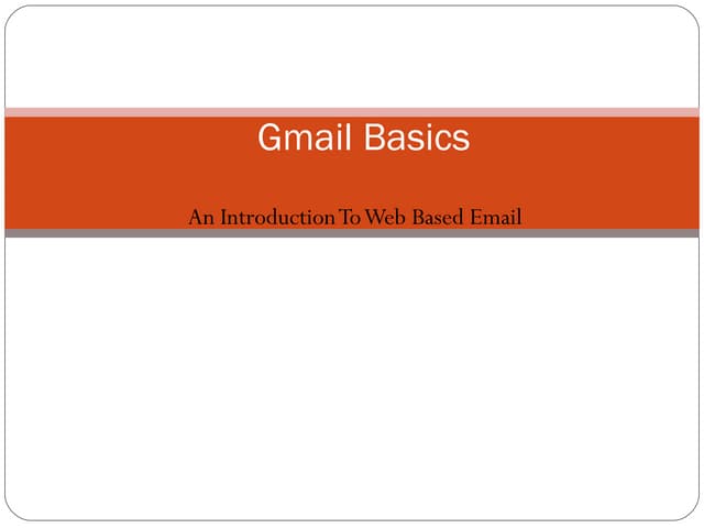 Ծանոթացում Gmail–ին