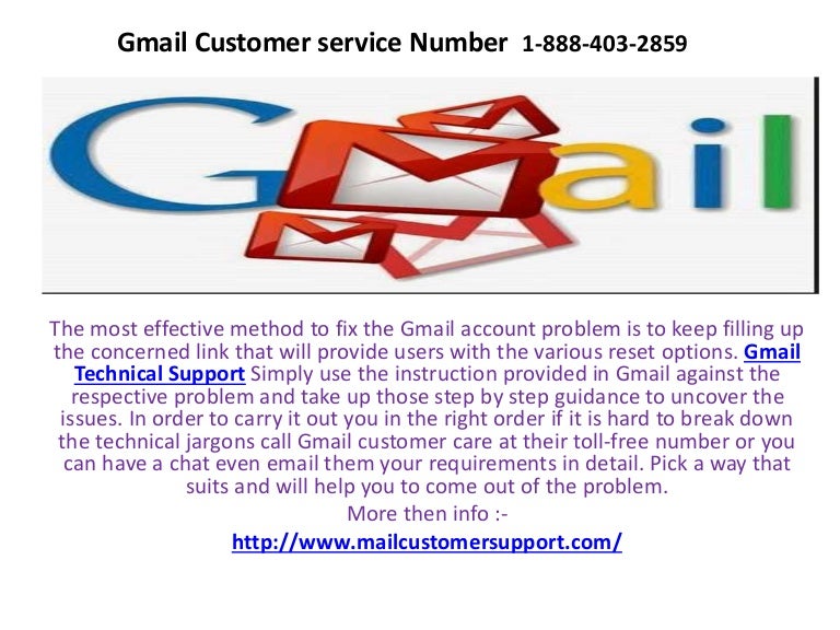 Gmail customer service number 1 8884032859