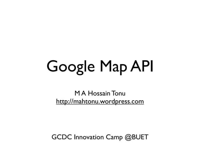 Google Maps API