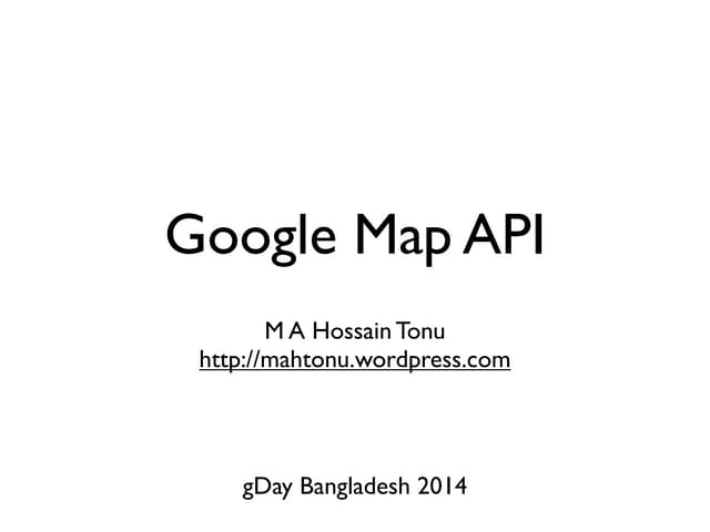 Google Map API