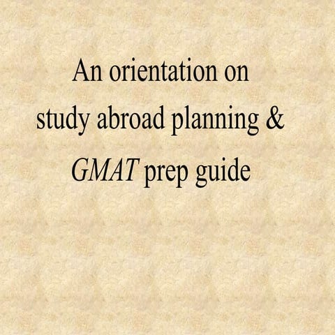GMAT.ppt presentation for career counselling
