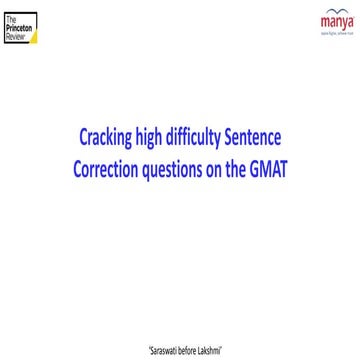 Tackling Boldfaced Critical Reasoning Questions - www.manyagroup.com