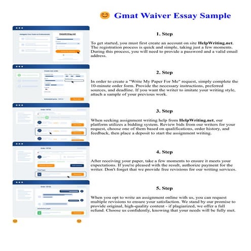 Gmat Waiver Essay Sample. Online assignment writing service.