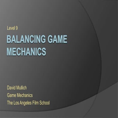LAFS Game Mechanics - Balancing