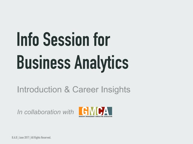 GMCA Info Session 20170629