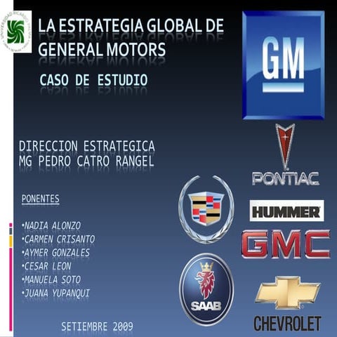 General Motors - Su estrategia global