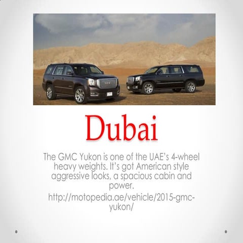 Gmc yukon dubai