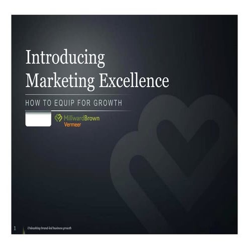 Introducing Marketing Excellence
