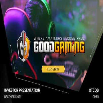 Good Gaming Investor Deck December