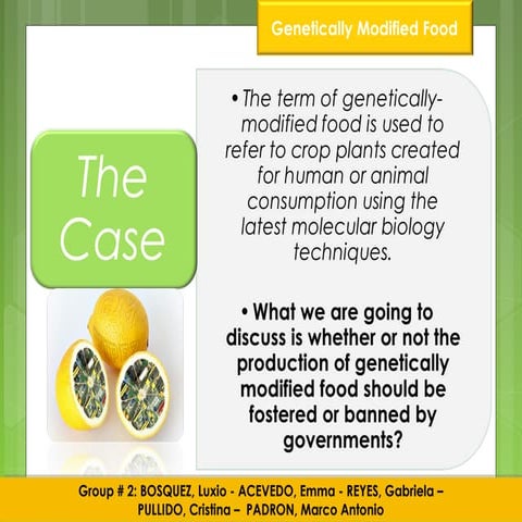 Genetically Modified Food