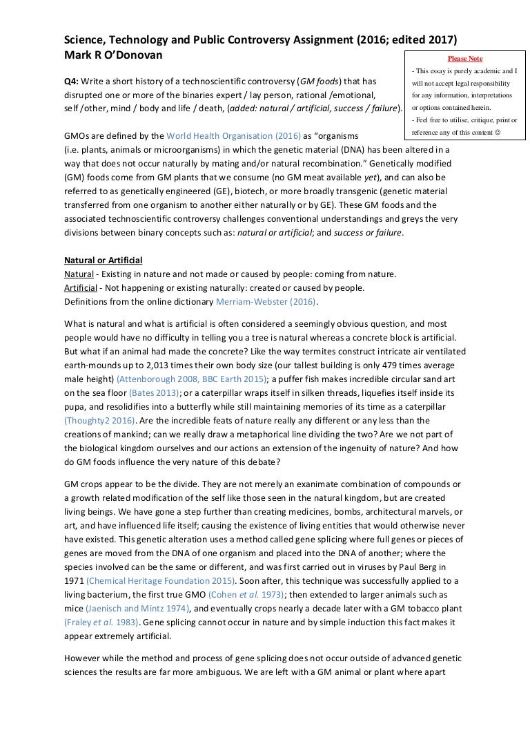 Gm crop essay picture