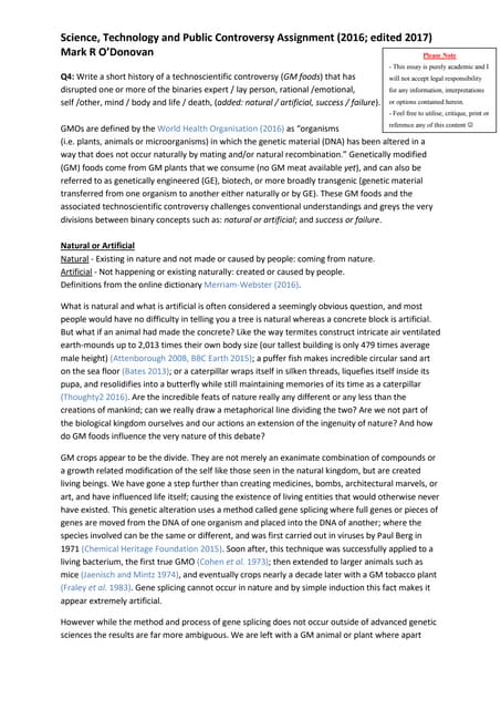 Science Fair Essay Library Essay In English also Thesis Statement In An Essay Genetically Modified Gm Foods Essay English Essays Samples