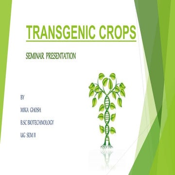 Transgenic crops
