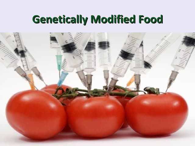 genetically modified food | PPTX