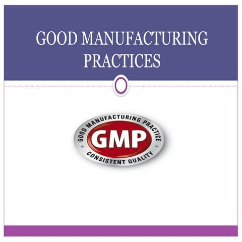 GMP IN HEALTHCARE PHARMACEUTICAL FIELD GMP