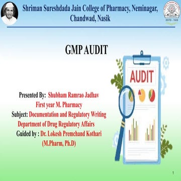 GMP AUDIT.pptx Documentation regulatory writing