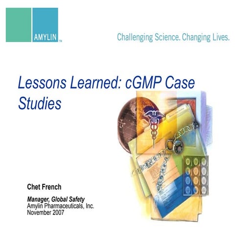 cGMP Case Study Training